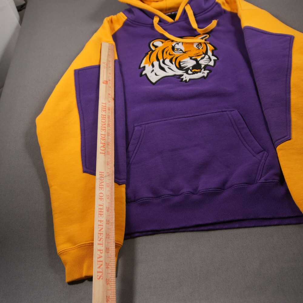 LSU Tigers Embroidered Raglan Colosseum Men Hoodie XL Retro Football Sport - Picture 7 of 16